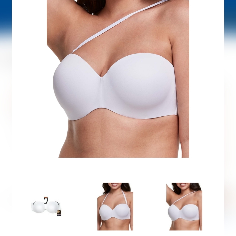 Maidenform 38D Women's Stay Put Strapless Push Up 4 Ways Underwire Bra 38D